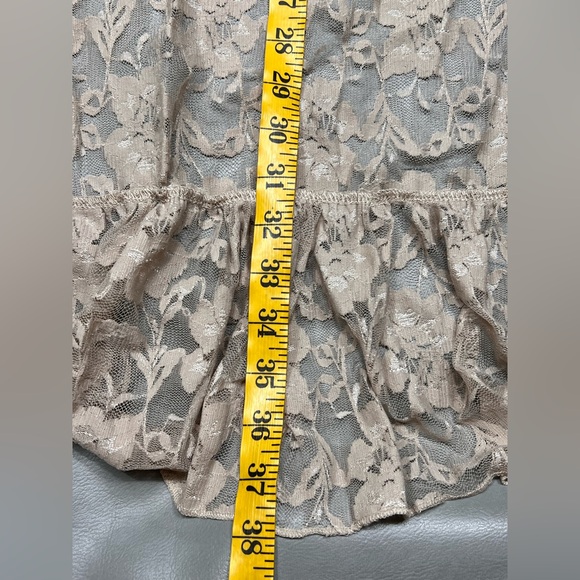 Origami by Vivien Floral Lace Hi Low Duster Boho Fairy Whimsy One Size - Picture 12 of 12